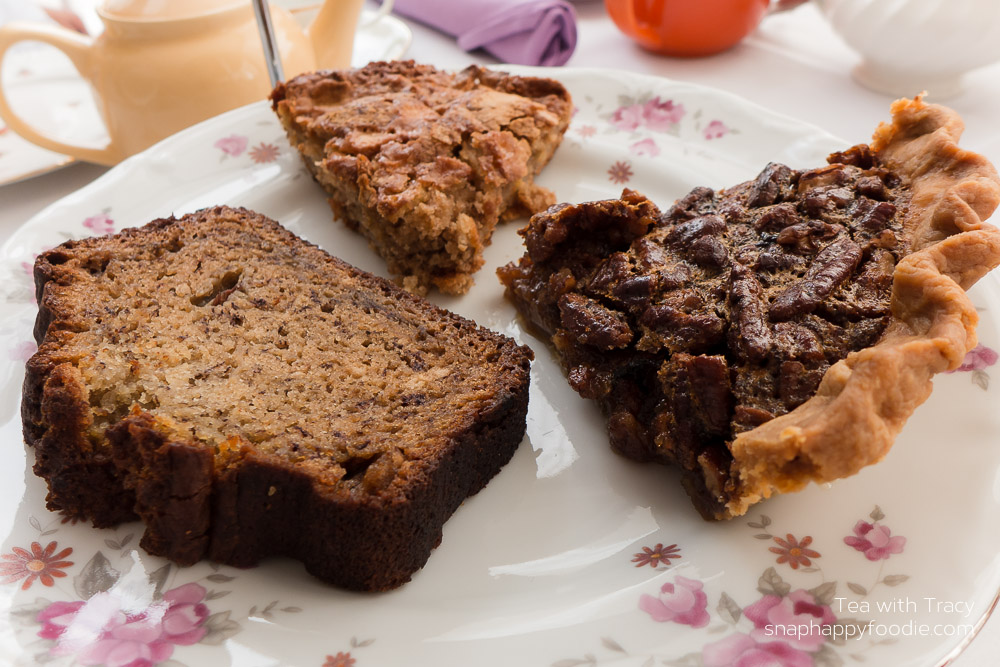 Banana Bread, Apple Torte and Pecan Pie