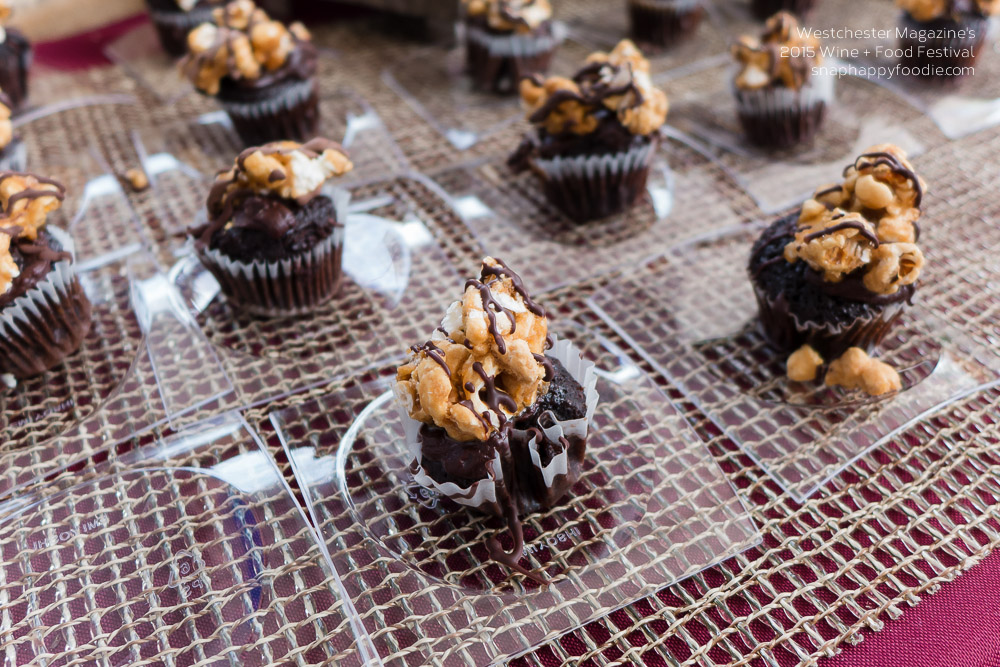 Dan Rooney's chocolate cupcake topped with toffee popcorn