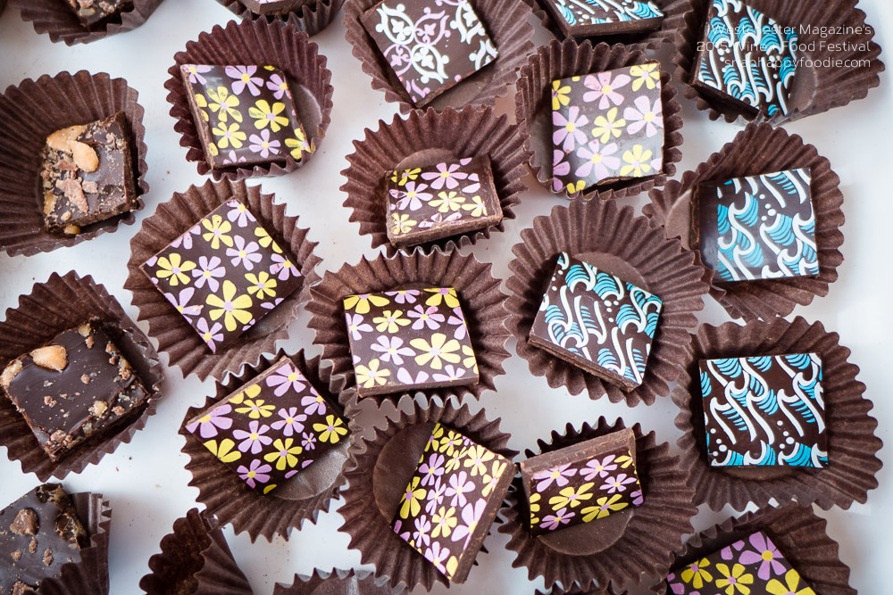 Such pretty chocolates from Blue Tulip Chocolates!