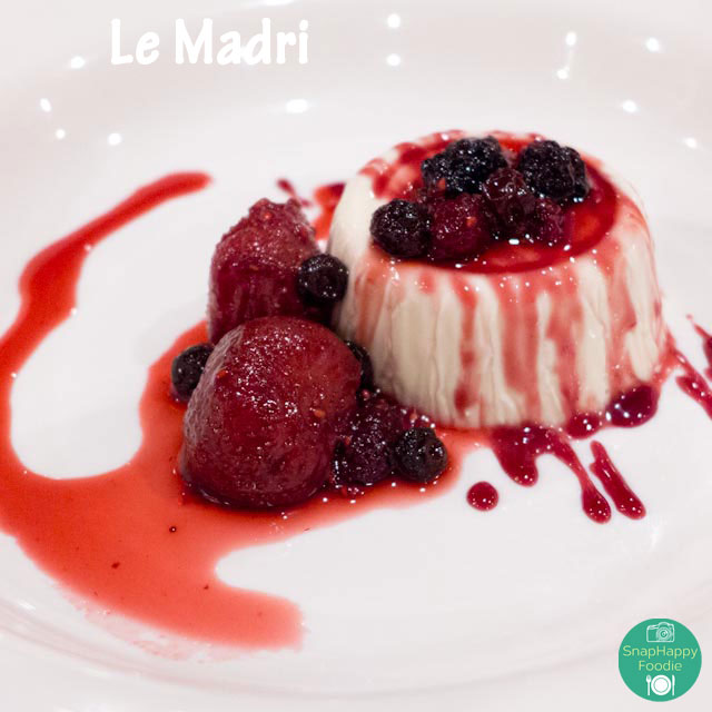 Panna cotta from Le Madri, Bethel CT